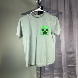 Minecraft Green Creeper Kids T-Shirt